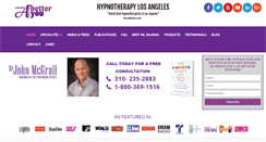 Desktop Screenshot of hypnotherapylosangeles.com